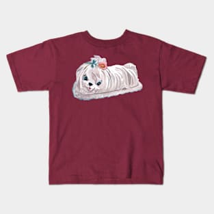 Vintage Puppy Butterdish Kids T-Shirt